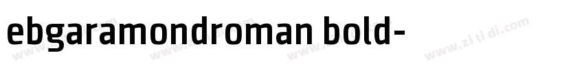ebgaramondroman bold字体转换
